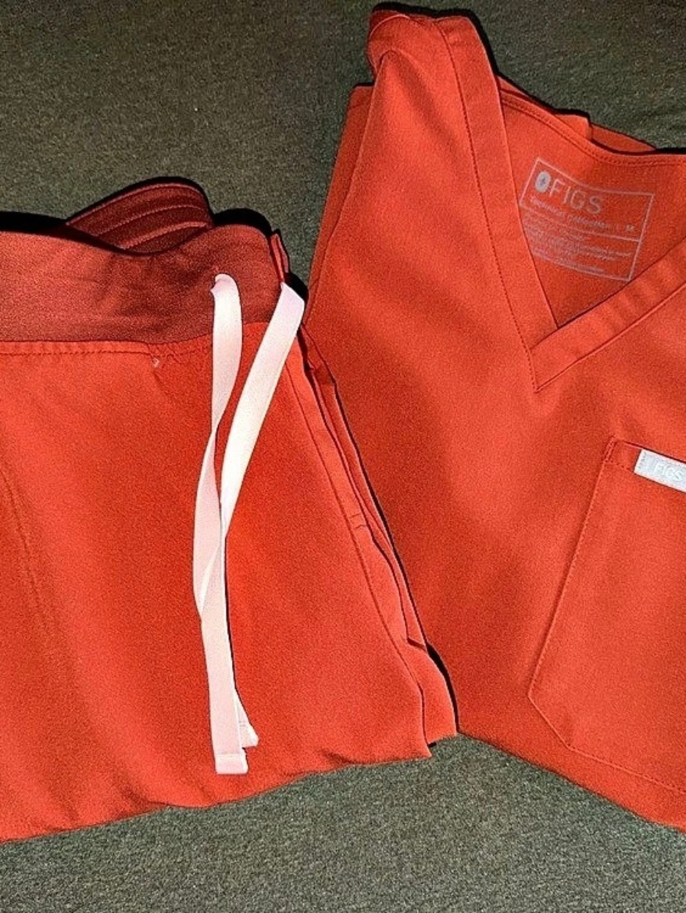 FIGS Technical Collection Scrub Set Orange Athletic Set